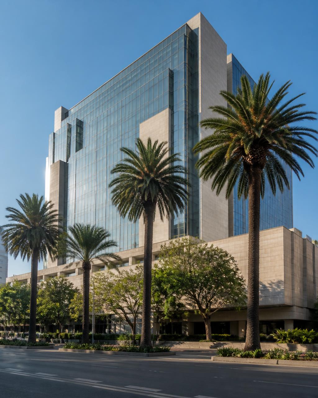 Hotel exterior on Paseo de la Reforma
